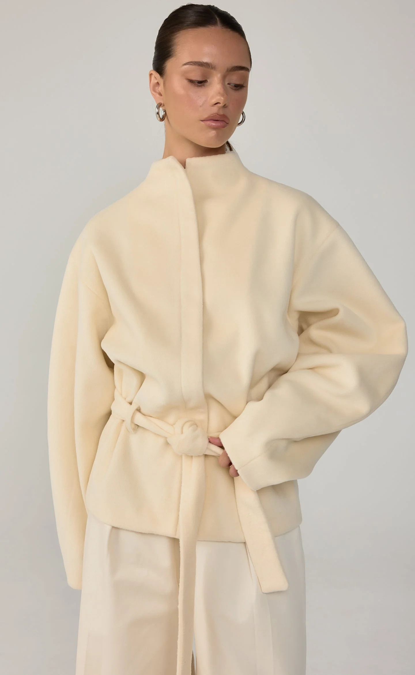 Double Take Jacket (Cream) | Charcoal Clothing US