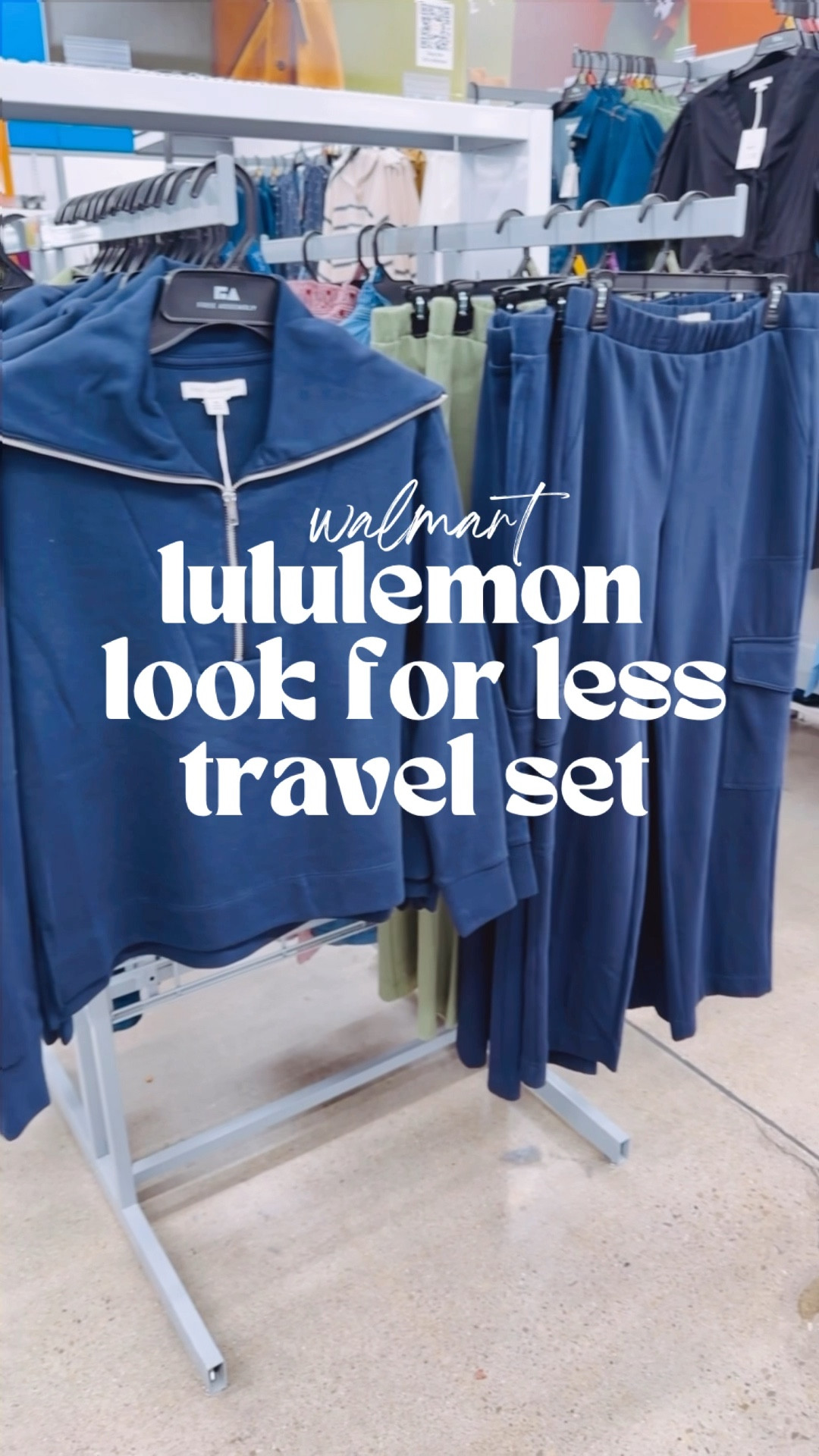 Lululemon look for less travel separates at Walmart! Comfy, well made with hidden pockets. Runs true to size. A size medium fits me best! 

#LTKStyleTip #LTKActive #LTKFindsUnder50
