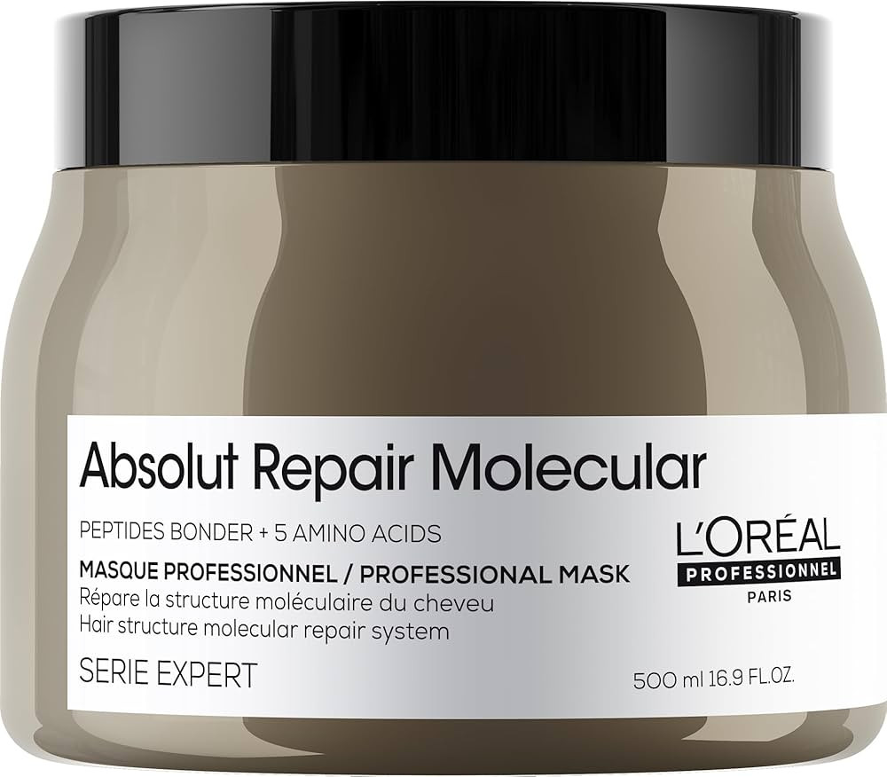 L'Oréal Professionnel Máscara Absolut Repair Molecular, Repara os Danos & Recupera a Força, Ma... | Amazon (BR)