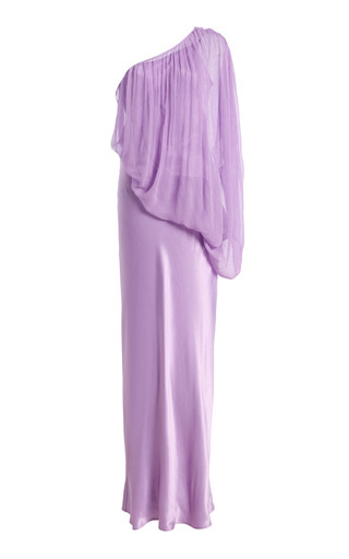 Exclusive Solstice One-Shoulder Chiffon Maxi Dress | Moda Operandi (Global)