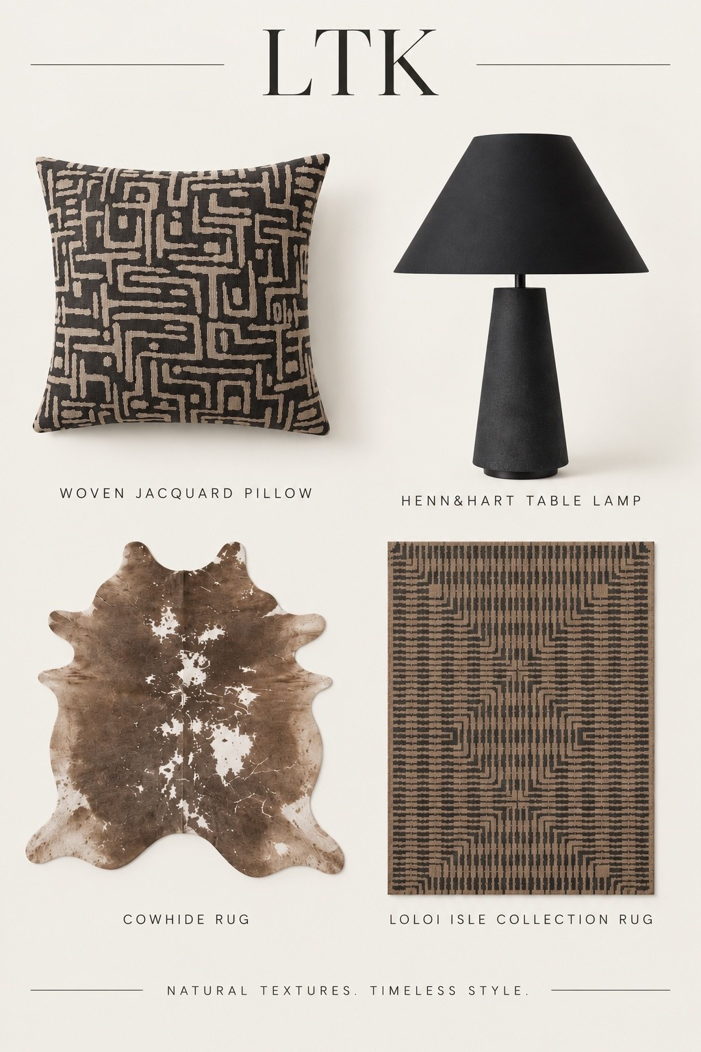 Neutral Home Finds | Warm + Collected

A few neutral home finds I’m loving right now! The mix of warm brown, black and cream feels so collected and elevated. Love the patterned pillows for adding contrast, and layering the cowhide over the Loloi rug gives that cozy, designer look. Everything is linked here to shop!

#LTKHome #LTKSaleAlert