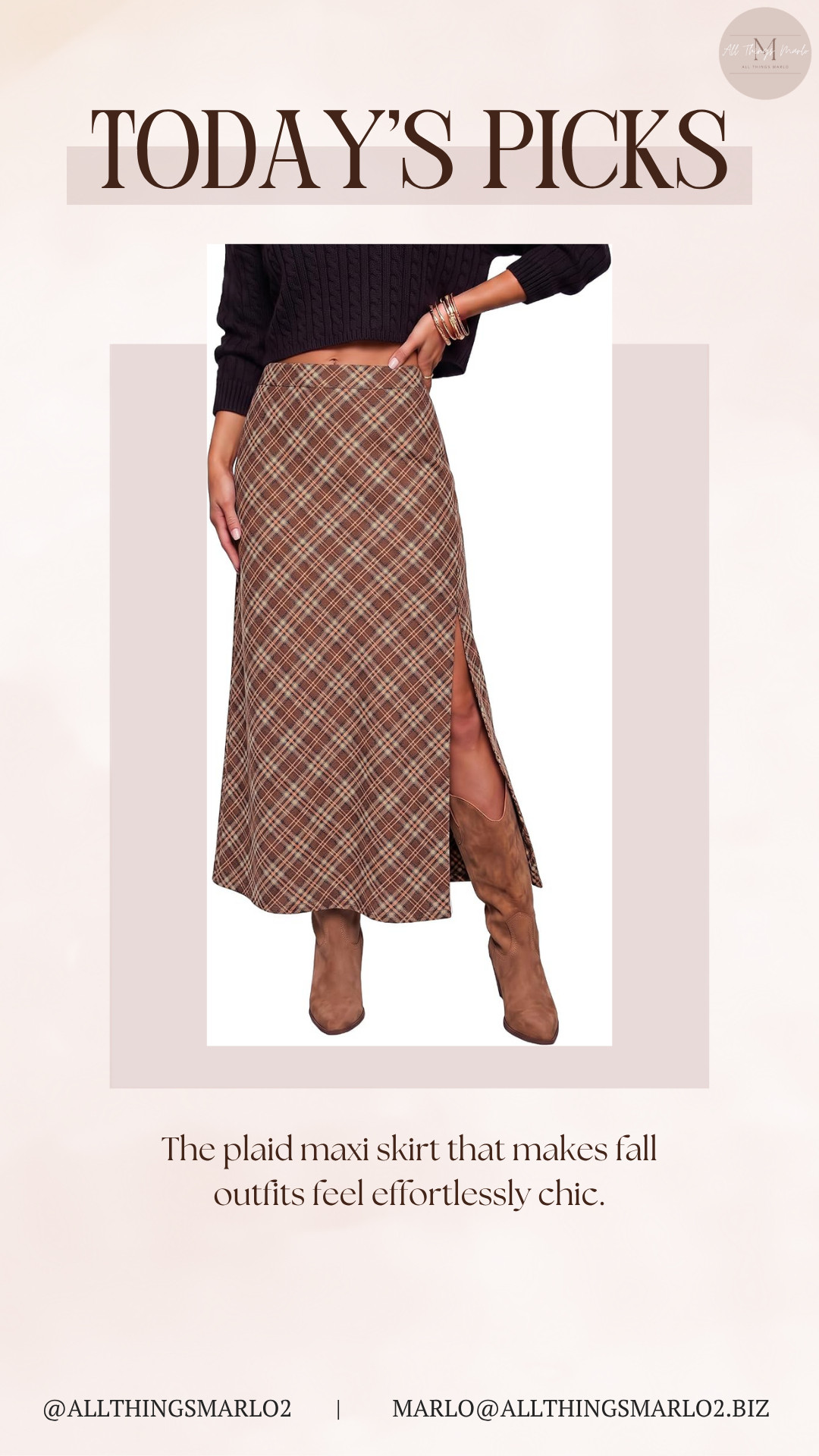 The plaid maxi skirt that makes fall outfits feel effortlessly chic. 

 #LTKSeasonal #LTKWorkwear #LTKTravel