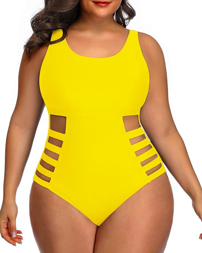 Yonique Plus Size Swimsuits High Waisted One Piece Bathing Suit for Women Tummy Control Swimwear ... | Amazon (US)
