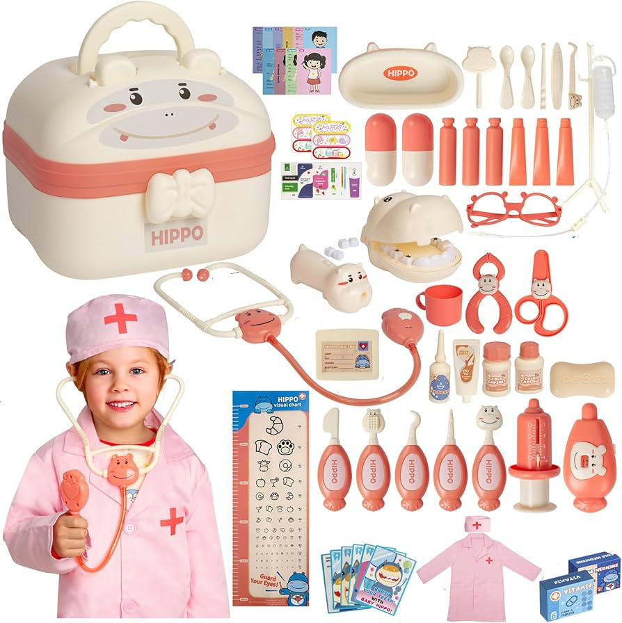 CuddleBean Doctor Kit for Toddlers 3-5 4-6 (50+ pc) Dentist Play Set, Pretend Play for Toddler Do... | Amazon (US)