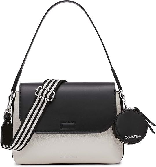 Calvin Klein Millie 2 in 1 Flap Shoulder Bag & Crossbody | Amazon (US)