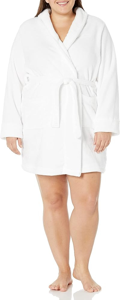 Amazon Essentials Women's Mid-Length Plush Robe (Available in Plus Size) | Amazon (US)