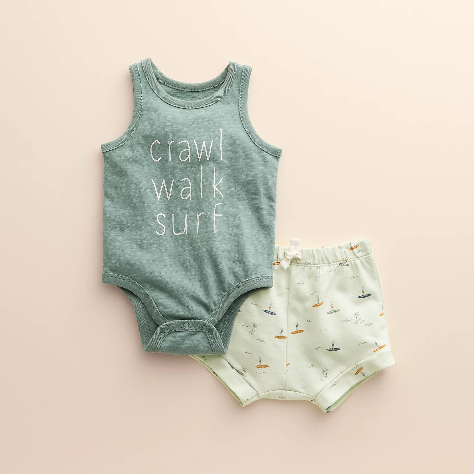 Baby Little Co. by Lauren Conrad Organic Tank Bodysuit & Bubble Short Set | Kohls | Kohl's