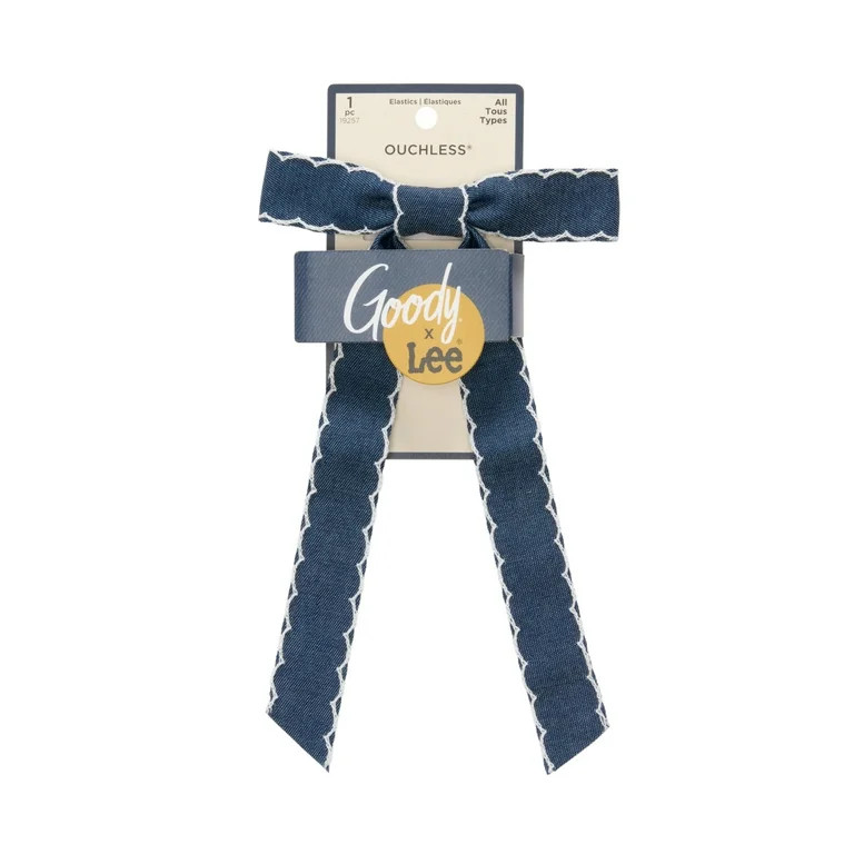 Goody x Lee Ouchless Bow Elastic Ponytail Holder – All Hair Types | Walmart (US)