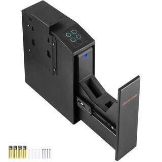 Mounted Gun Safe for Pistols, 12.59 in. Black backpack, Handgun Safe, Biometric Gun Safe with Three Quick Access Ways | The Home Depot