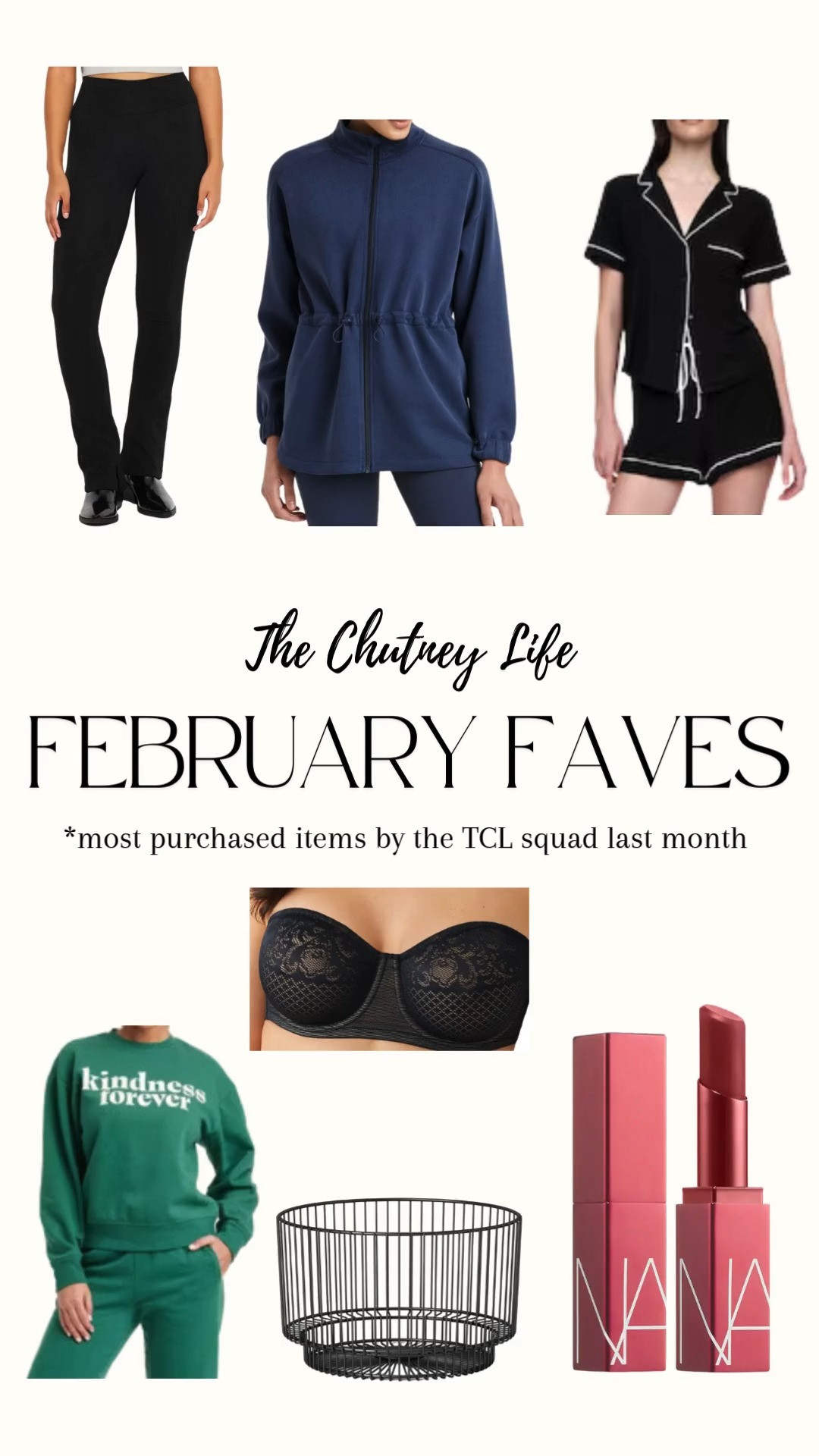 Sharing some of your February favorites (all under $50!) 

SO MANY of you grabbed these "house" pants and the full-zip blue jacket when I shared! 

The NARS lip balm is my go-to; not sticky at all! 

I've shared the strapless bra a lot over the years and each time I do, so many of you grab it -- perfect for spring/summer dresses! 

The basket is great for throw blankets; I've had many and this one is sturdy and doesn't bend/break!

#LTKWatchNow #LTKHome #LTKFindsUnder50

 

 #LTKWatchNow #LTKFindsUnder50 #LTKStyleTip