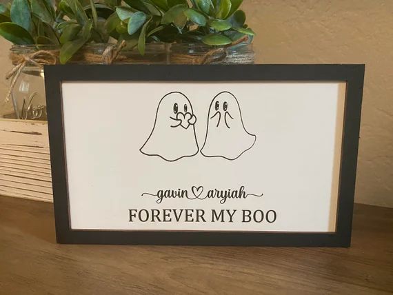 Forever My Boo Sign / Halloween Decor / Couples Sign / - Etsy | Etsy (US)