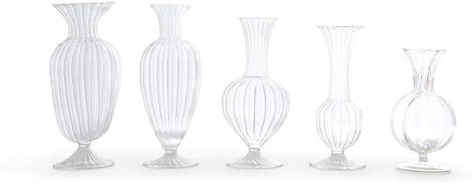 Two's Company Verre Set of 5 Fluted Vases | Amazon (US)