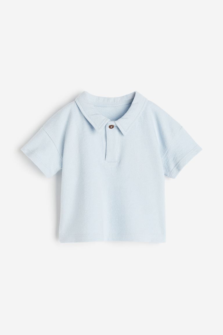 Cotton Polo Shirt - Light blue - Kids | H&M US | H&M (US + CA)