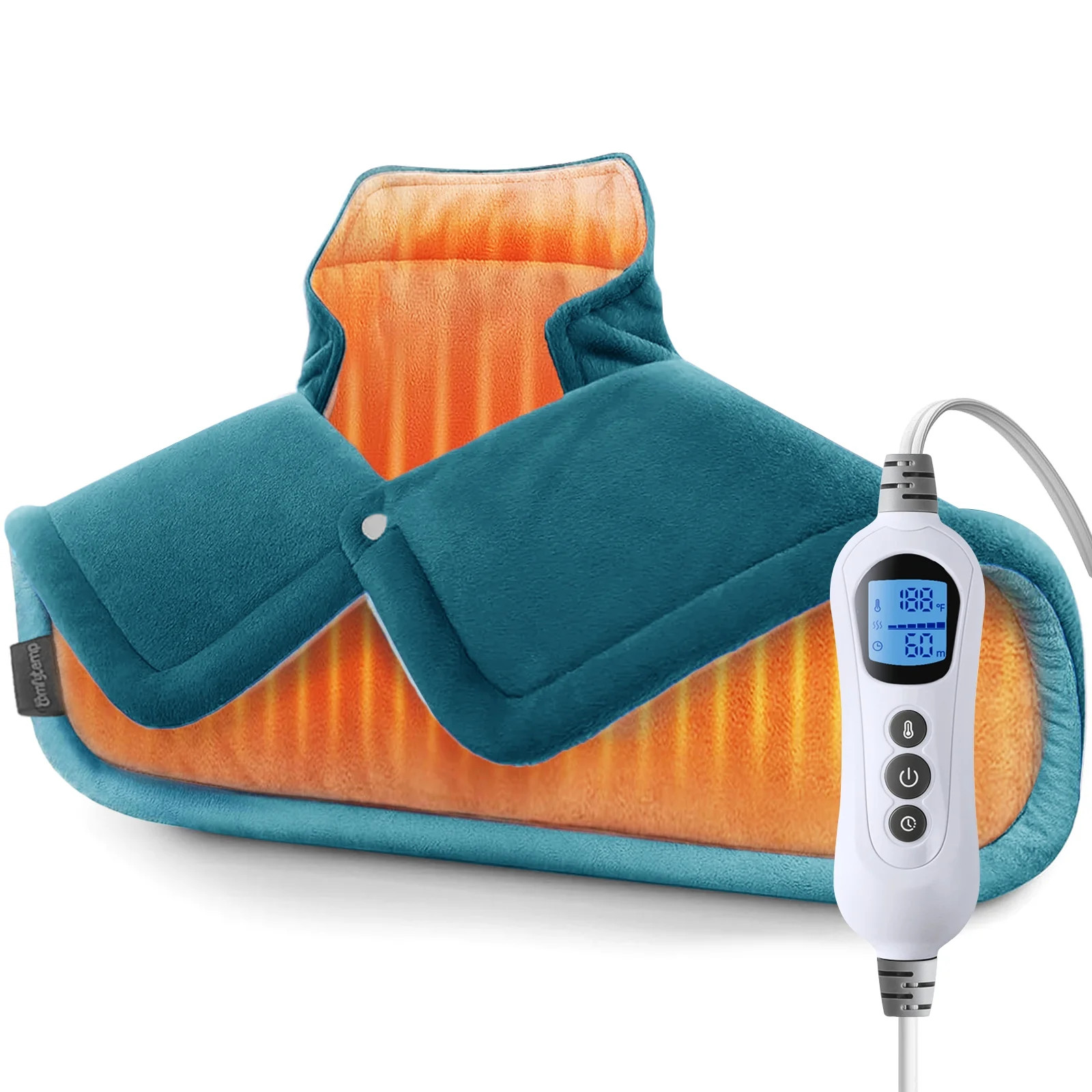 TCVOR Weighted Heating Pad for Neck and Back, Super Soft Flannel Wearable Electric Heating Pads w... | Walmart (US)