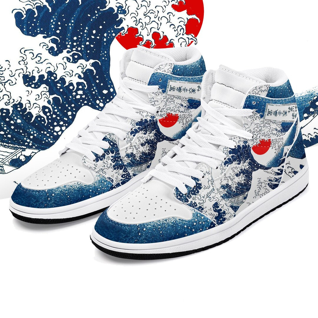 The Great Wave off Kanagawa High Tops Wave off Kanagawa - Etsy | Etsy (US)