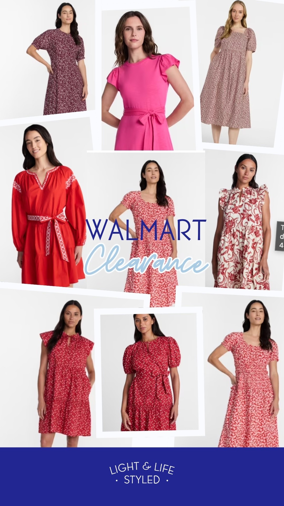 Walmart clearance dresses, mini styles less than $15. @walmart