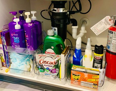 Under sink kitchen Organization 

#LTKMostLoved #LTKhome #LTKfindsunder50