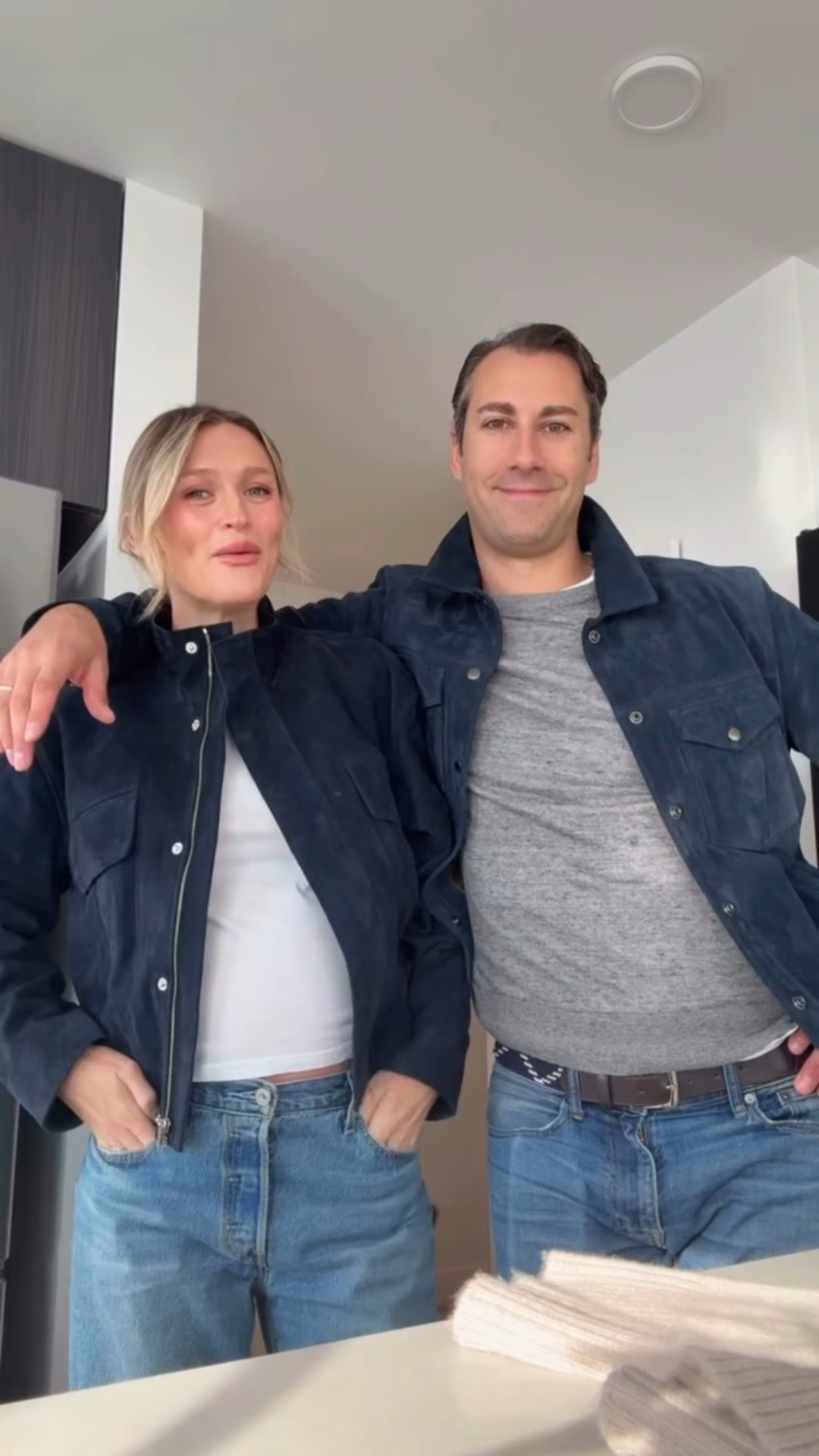 I got dressed first but he did technically have the look before me 😂 Matching with Jackie today!

#LTKootd #LTKSeasonal #LTKMens