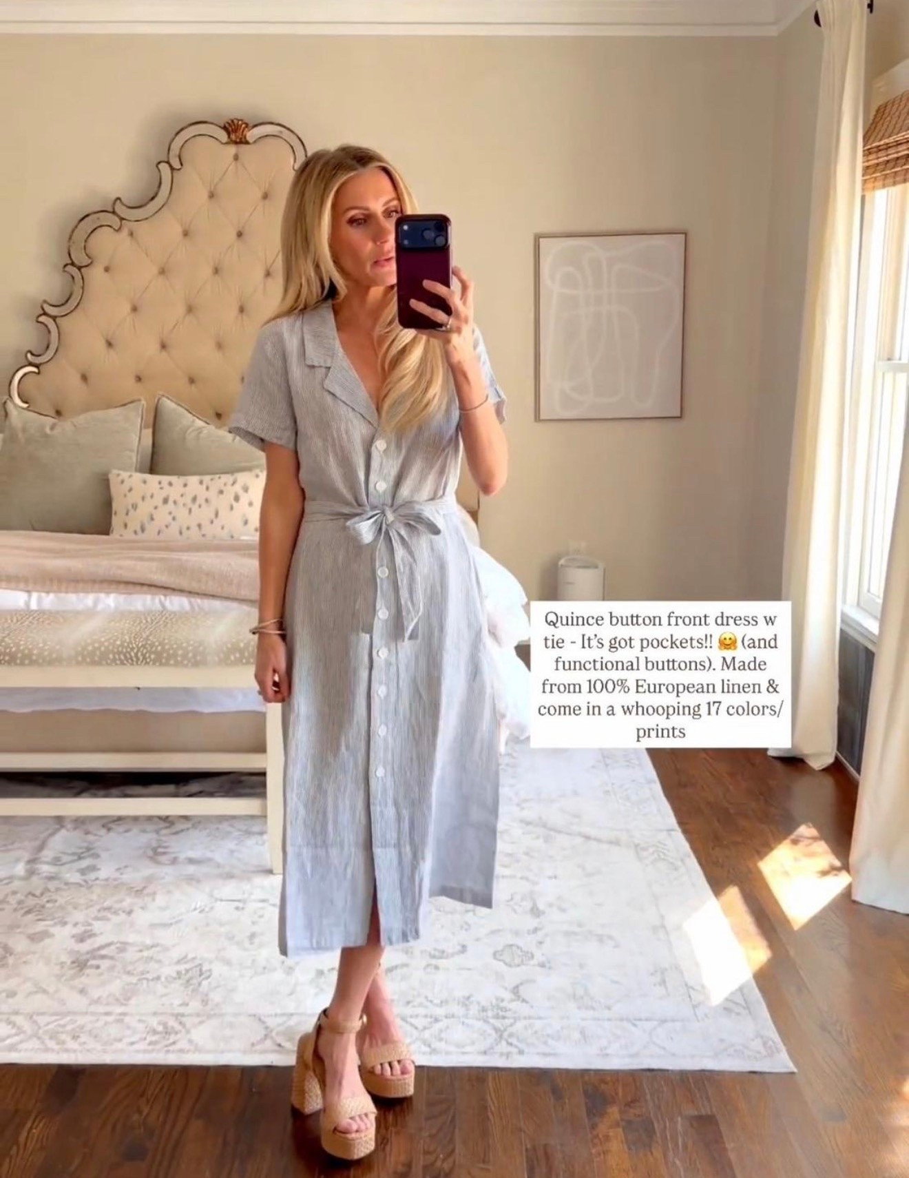 My favorite linen dress from quince. Such a good natural fiber piece for your wardrobe. I am wearing an XS!

#LTKootd #LTKPetite #LTKSeasonal
