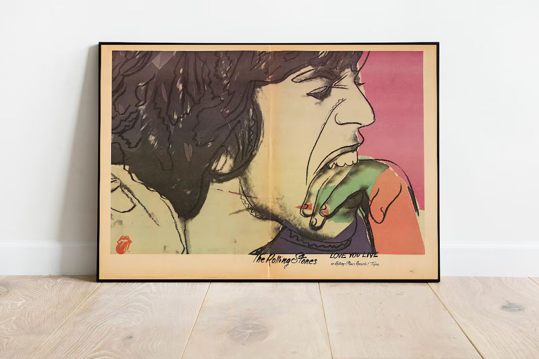 Rolling Stones - Andy Warhol Art Print, Contemporary Art, Andy Warhol Poster, Printable Art Print... | Etsy (US)