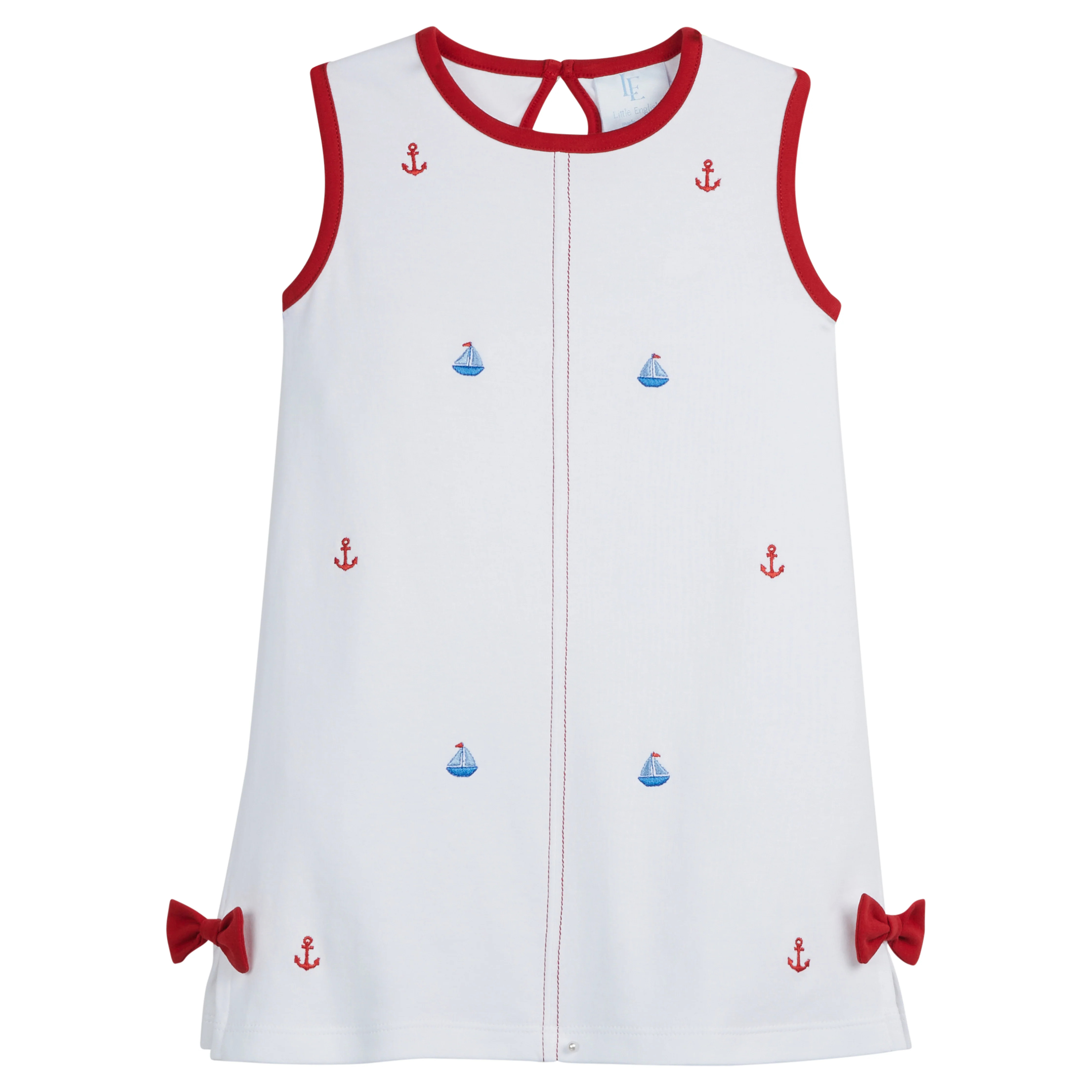 Suzy Bow Dress - Nautical | Little English