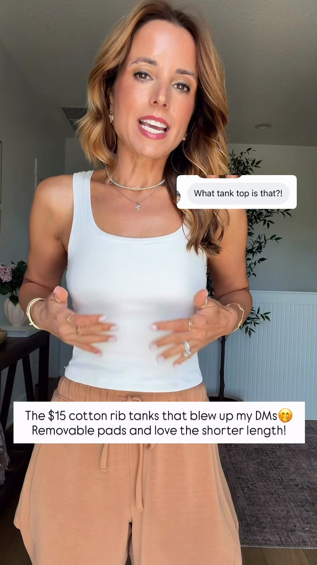 I love these ribbed cotton blend tank tops from Amazon! These have removable pads and aren’t too long. Wearing XS. Summer outfits. Summer style. Everyday outfits. Mom outfits.

#LTKootd #LTKgrwm #LTKPetite