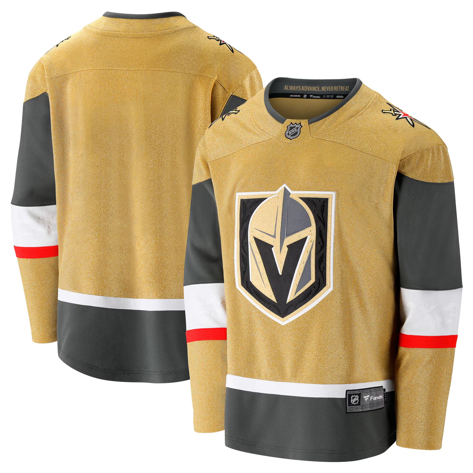 Men's Vegas Golden Knights Fanatics Branded Gold 2020/21 Alternate Premier Breakaway Jersey | NHL Shop