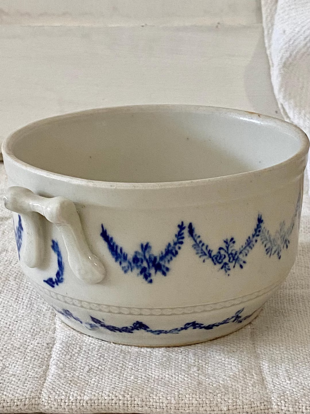 Antique French St Uze Blue and White Small Tureen Base - Etsy | Etsy (US)