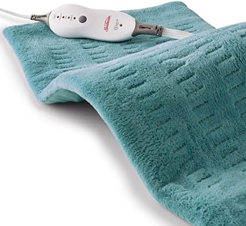 Sunbeam, Heating Pad For Pain Relief XL King Size SoftTouch 4 Heat Settings With AutoOff 12Inch x... | Amazon (US)