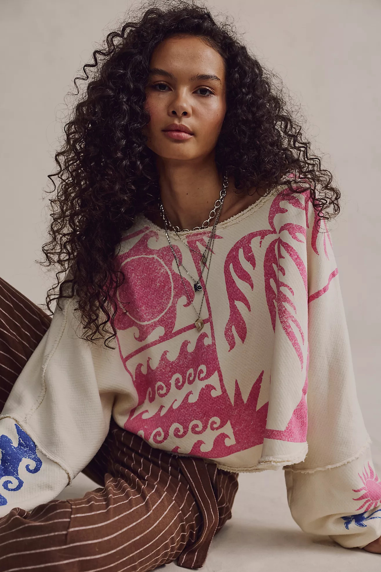 We The Free To The East Printed Pullover | Free People (Global - UK&FR Excluded)