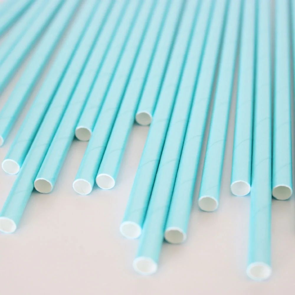 Blue Foil Paper Straws | Ellie and Piper