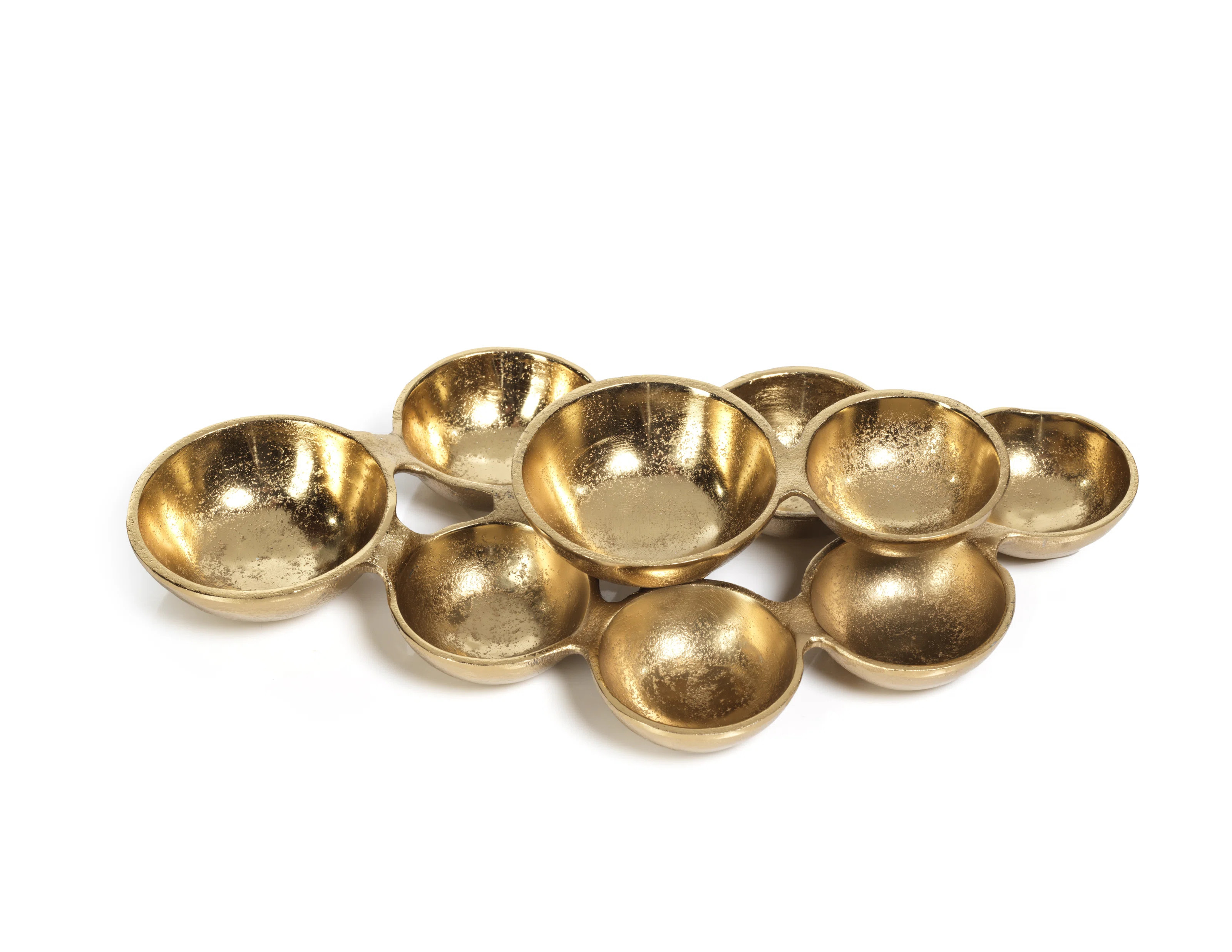 Hughlek Aluminum Decorative Bowl in Gold | Wayfair North America