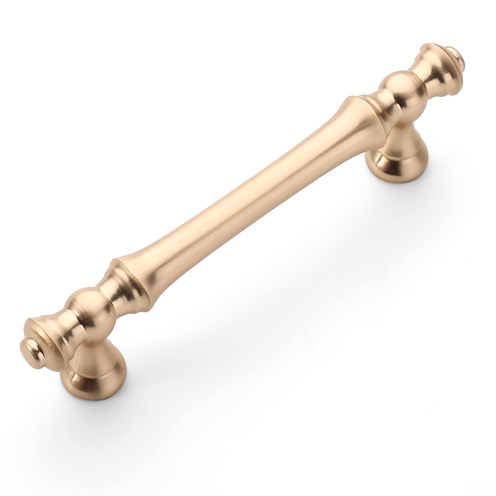Amerdeco 10 Pack Brushed Brass Cabinet Pulls 3.75 Inch(96mm) Hole Center Cabinet Hardware Gold Ki... | Amazon (US)