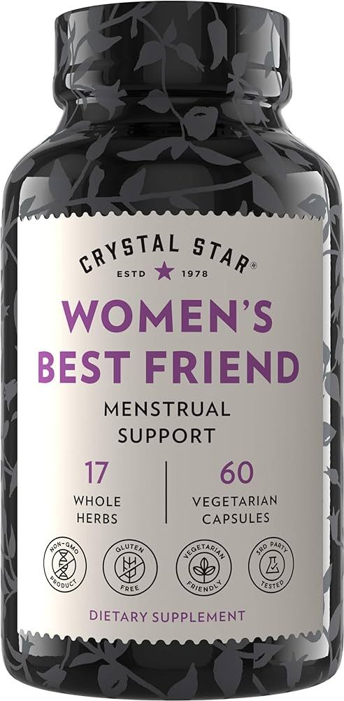 Crystal Star Women's Best Friend (60 capsules) - Herbal Menstrual Relief Supplement for help with... | Amazon (US)