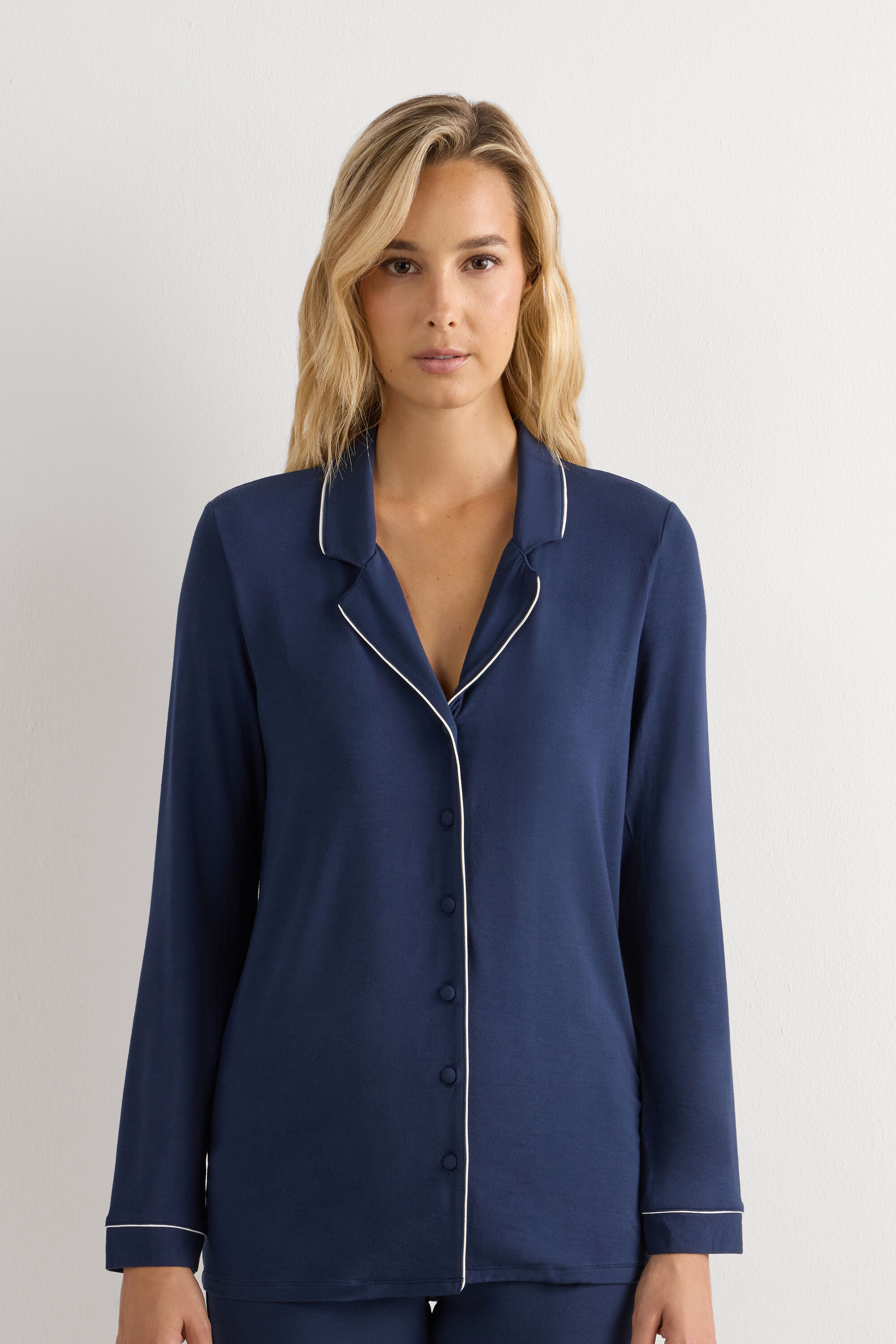 Long-Sleeve Micromodal Pajama Top | Intimissimi (US)