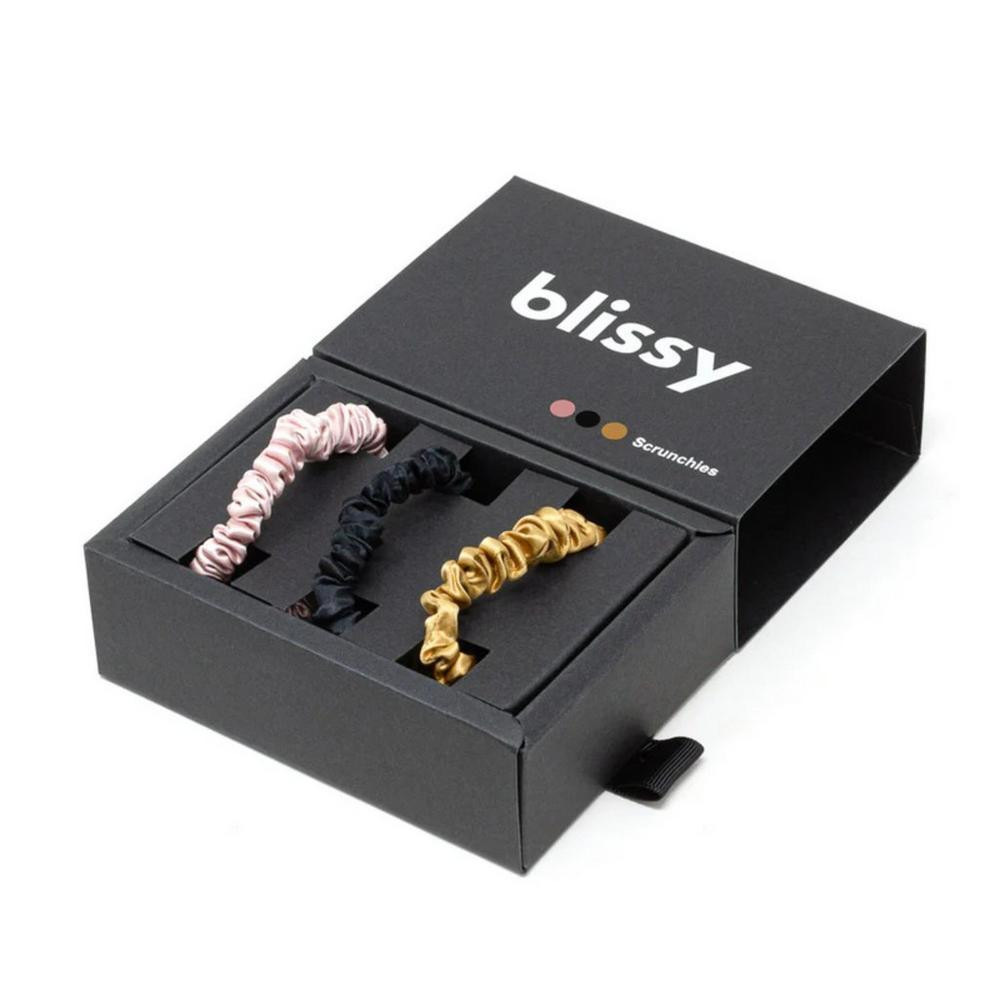 Blissy Skinny Scrunchies - Black/Gold/Pink | Ulta