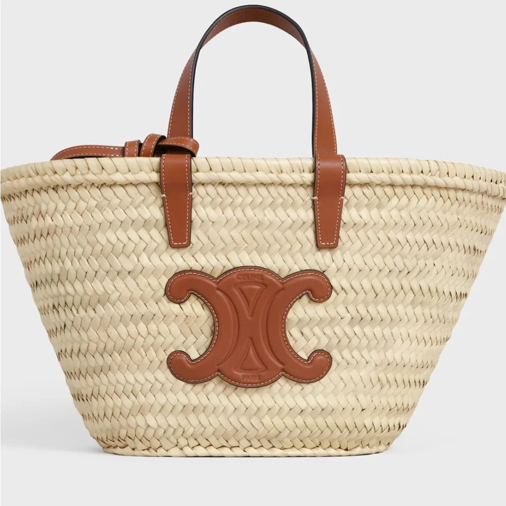 CELINE TEEN CLASSIC PANIER IN PALM LEAVES AND CALFSKIN | Poshmark