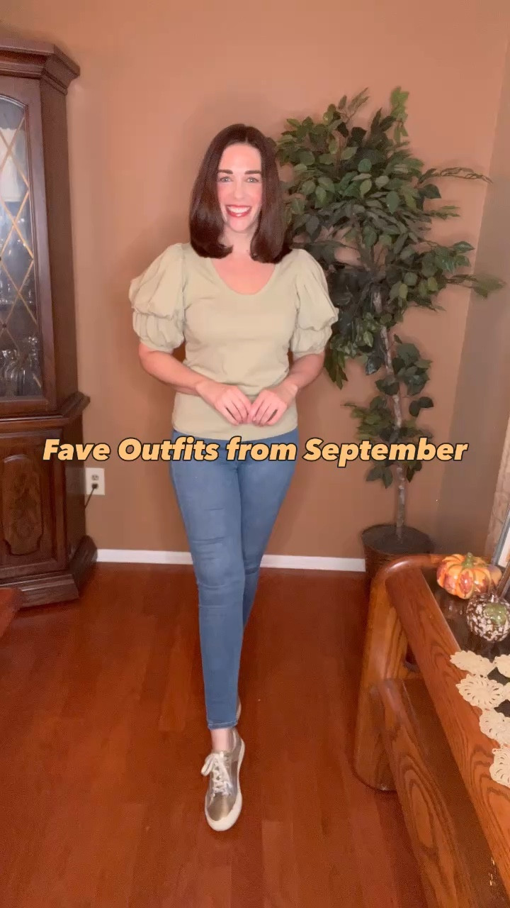 Favorite Outfits from September - Tops/Sweater (small/extra small). Dresses/Set (small). Jeans (4/27). Sandals/Sneakers (8.5). #falltransition #falloutfit #tops #sweater #sandals #sneakers #jeans #dresses #boots

#LTKStyleTip #LTKFindsUnder100 #LTKSeasonal