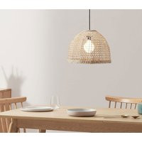 Natural Woven Seagrass Lamp Shade | Handwoven Pendant Wicker Light Boho Home Decor Chandelier | Etsy (US)