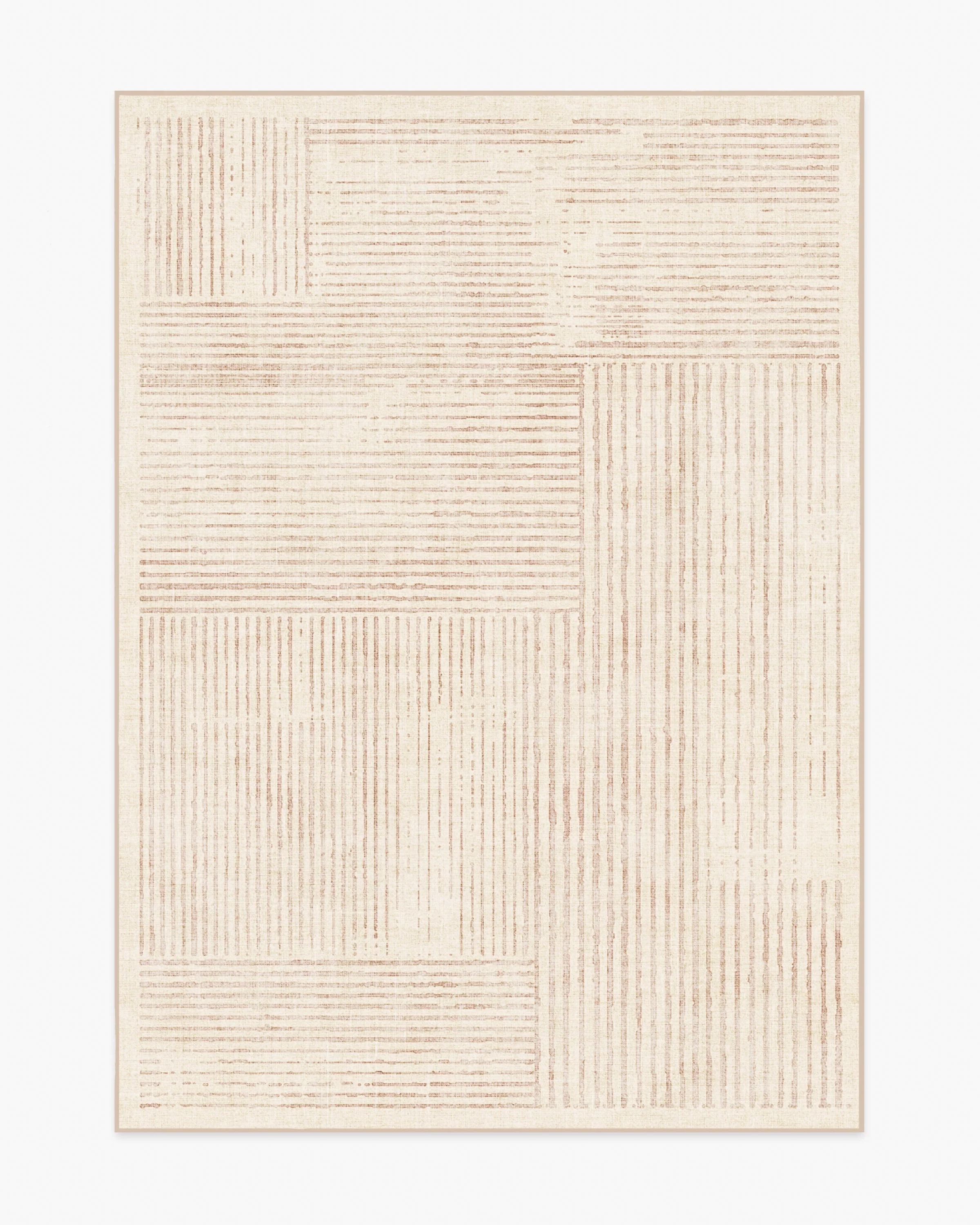 Linear Oasis Neutral Rug | Ruggable