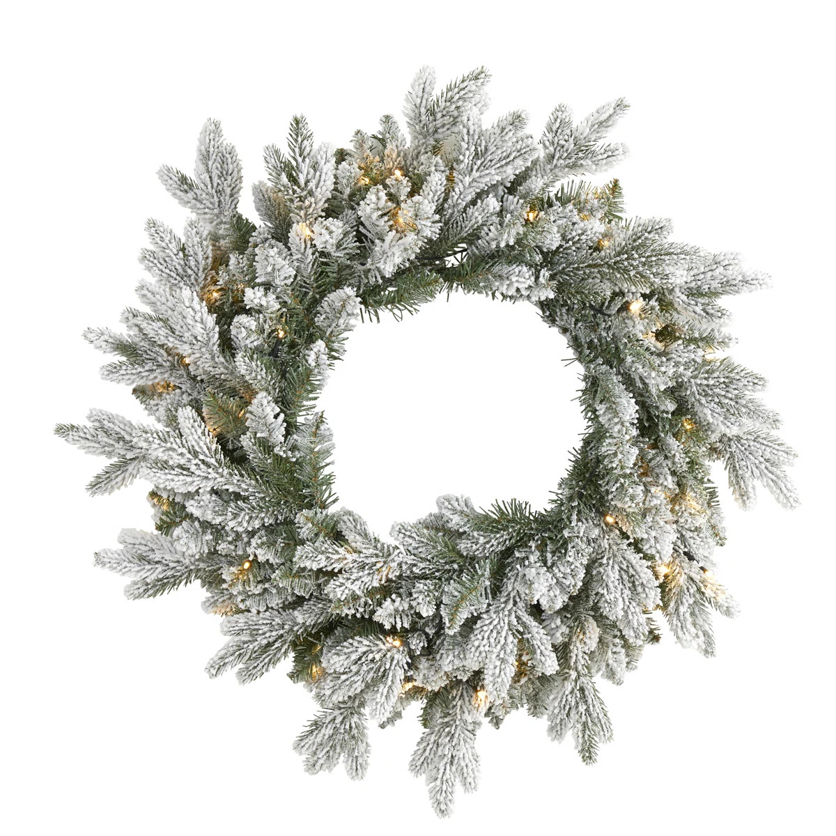 Faux Lighted Pine 24'' Wreath | Wayfair North America