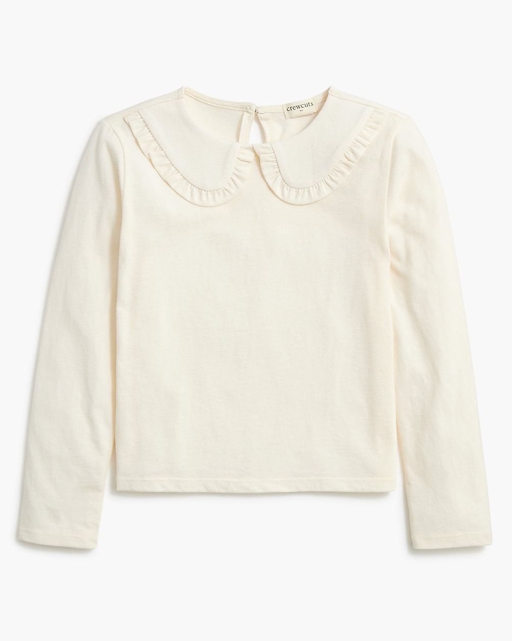 Girls' ruffle-collar long-sleeve tee | J.Crew Factory