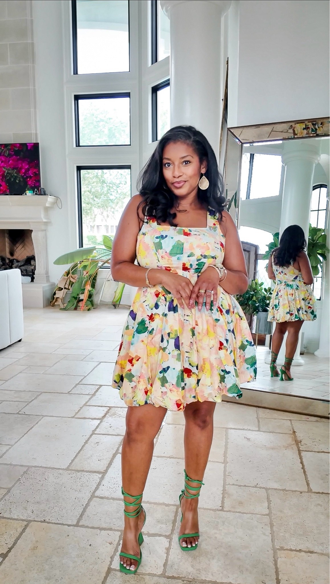 Super feminine and flattering summer dress. It’s under $30 and perfect for brunch, a day date or a summer wedding . Comes in 3 colors. Sizes S to XL. 

I’m wearing a large for reference

#LTKgrwm #LTKMidsize #LTKootd