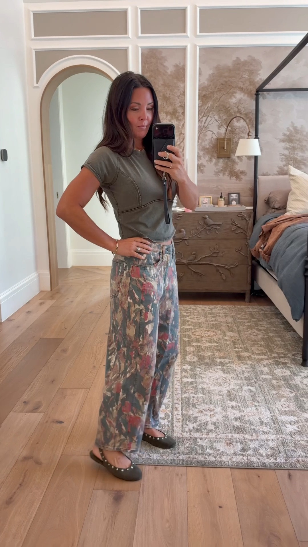 Ok this entire outfit feels and looks so expensive but it’s so affordable. 
Barrel floral jeans
Free people look alike t- shirt
Studded suede flats 
Real leather jacket 

Walmart fashion 
Walmart finds

#LTKSaleAlert #LTKmomlife