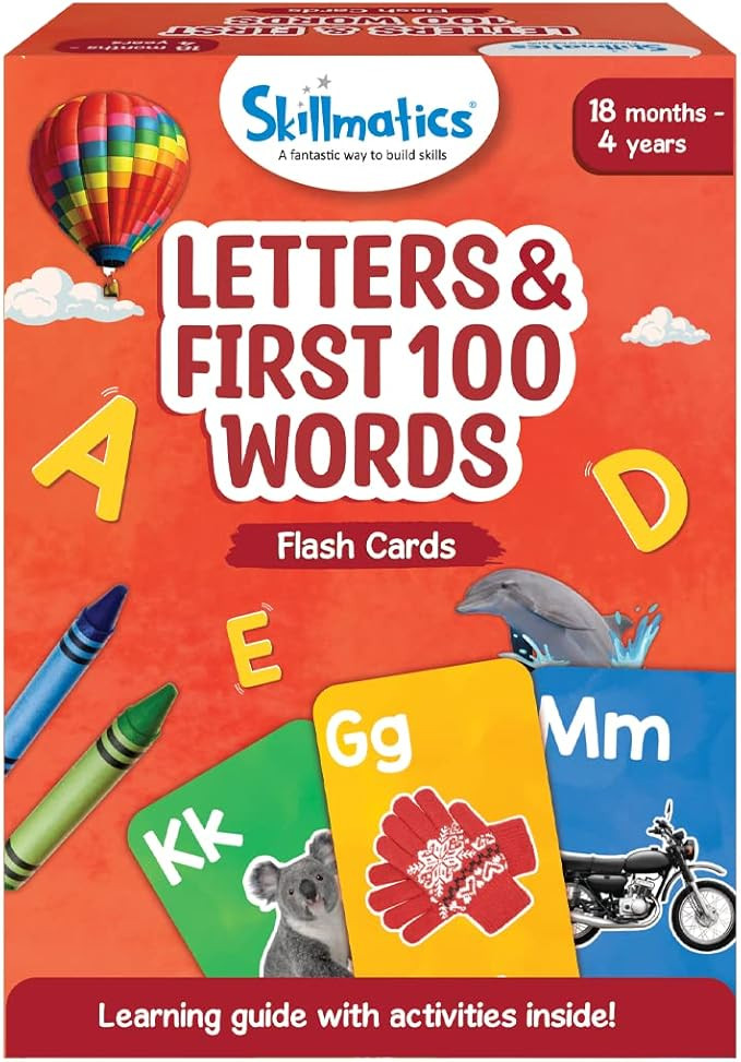 Skillmatics Thick Flash Cards for Toddlers - First 100 Animals, 3 in 1 Educational Game, Gifts, I... | Amazon (US)