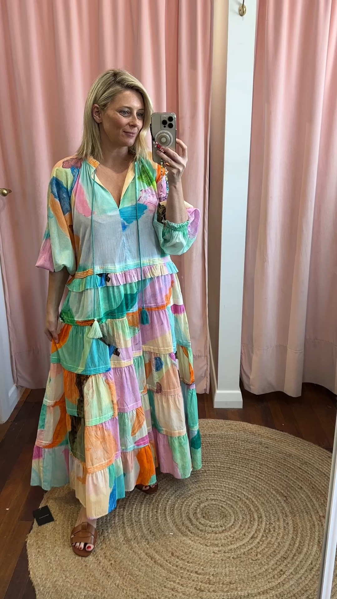 Rain and rainbow maxi on sale dress