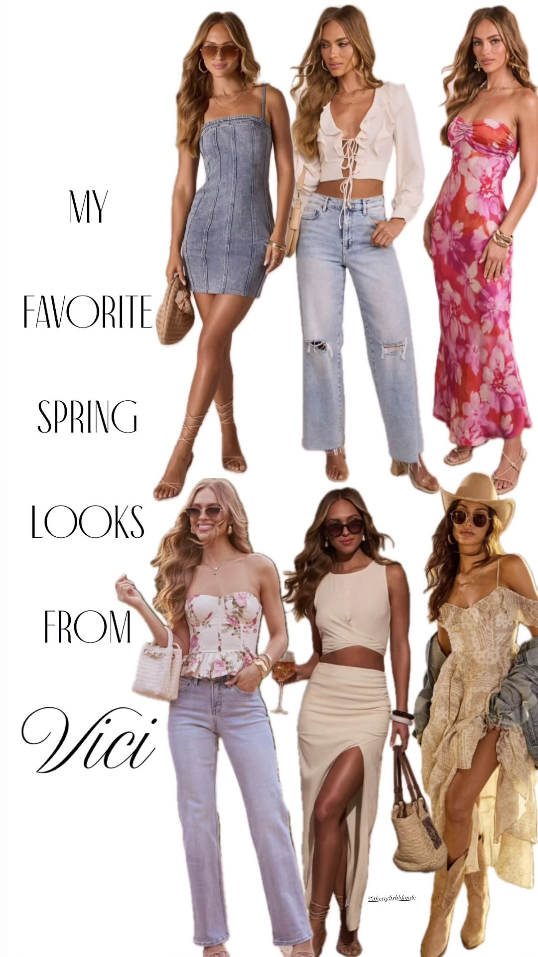 My favorite looks for spring! 🌸 @VICI #LTKSpringSale 

#LTKgrwm #LTKootd