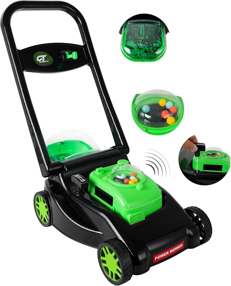 Toddler Lawn Mower with Realistic Grass-Cutting Action and Sounds–No Batteries Required | Kids ... | Amazon (US)