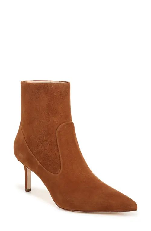 Veronica Beard Larissa Pointed Toe Bootie in Caramel at Nordstrom, Size 13 | Nordstrom