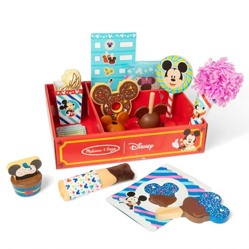 Melissa & Doug Disney Snacks & Popcorn Wooden Play Food Set – 24 Pieces | Mickey Mouse, Minnie, Wooden Toy for Boys and for Girls 3+ - FSC Certified | Amazon (US)